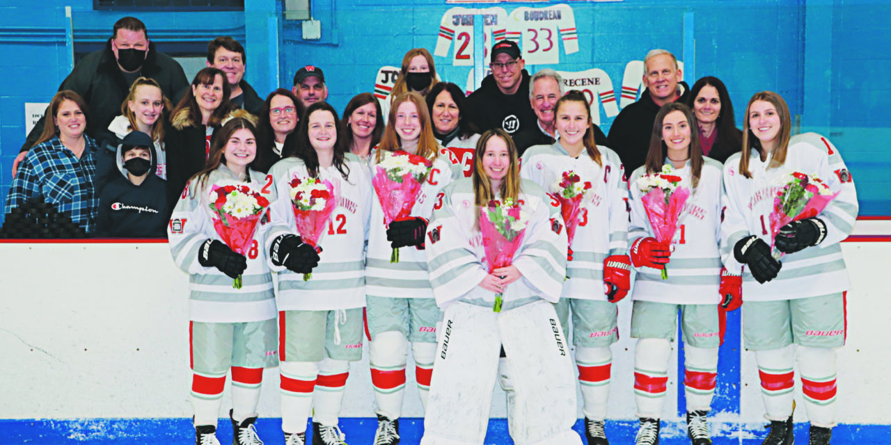 Warrior girls’ hockey celebrates dedicated group of seniors