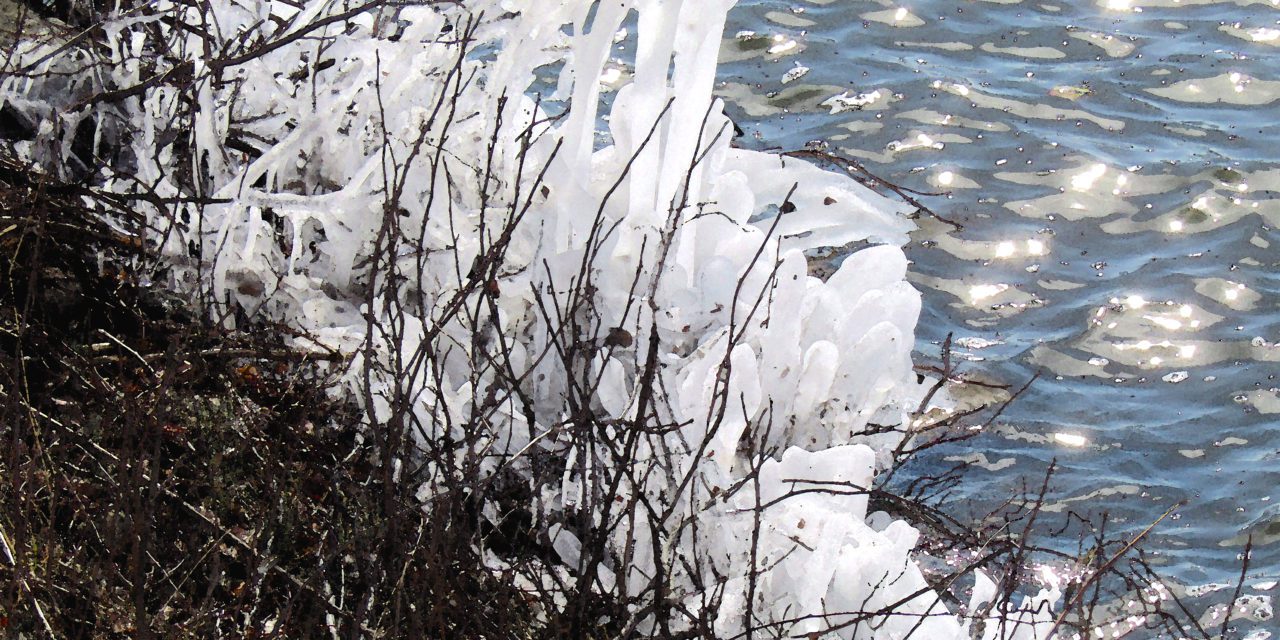 Natural ice sculptures