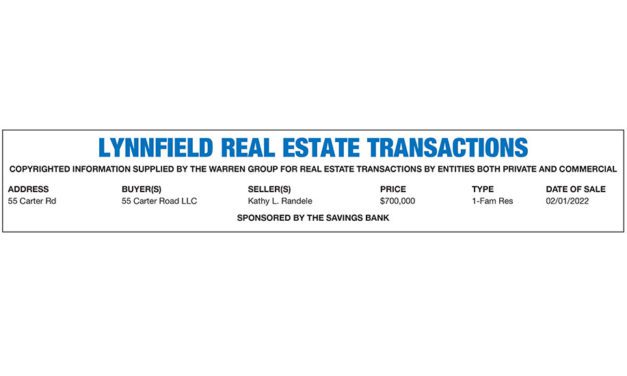 Lynnfield Real Estate Transactions published March 2, 2022