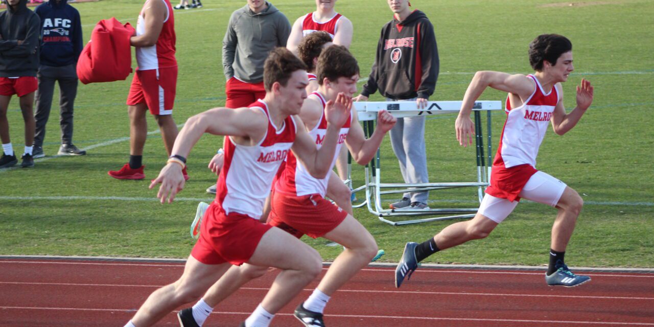 Boys outdoor track team opens with a win