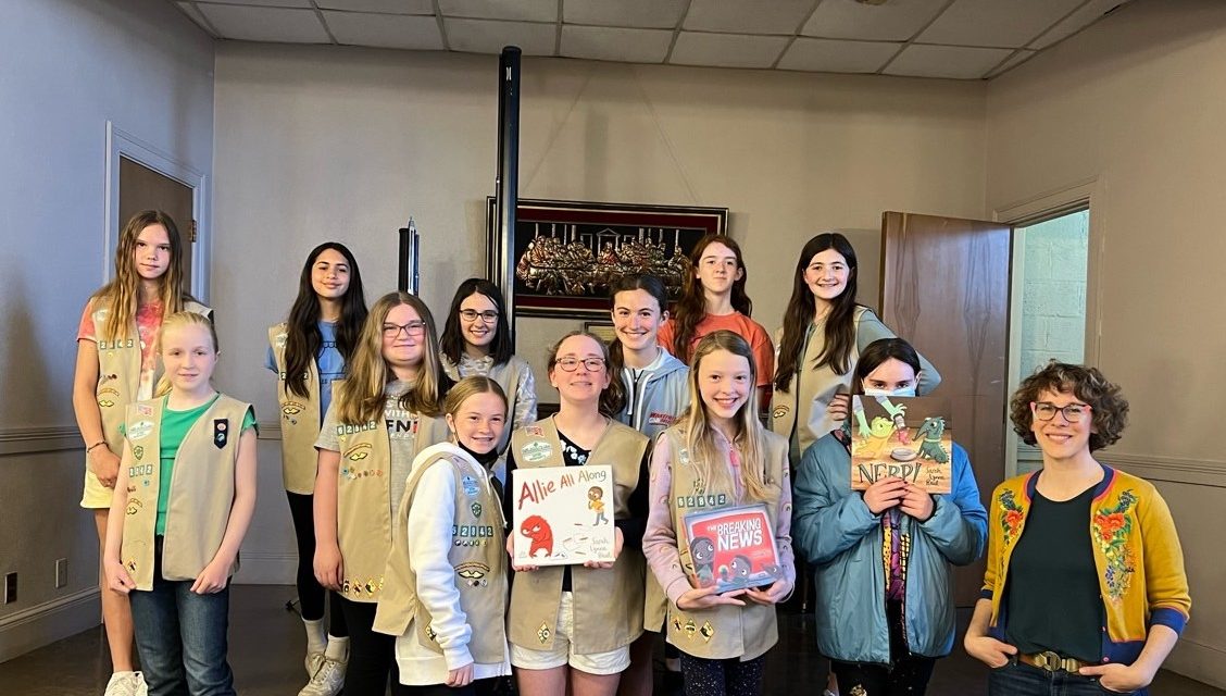Local author visits Troop 62842