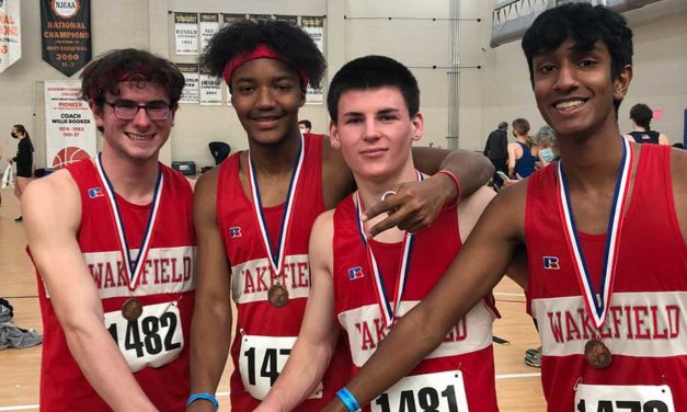 Warrior boys’ track competes at leagues and South Shore Principals