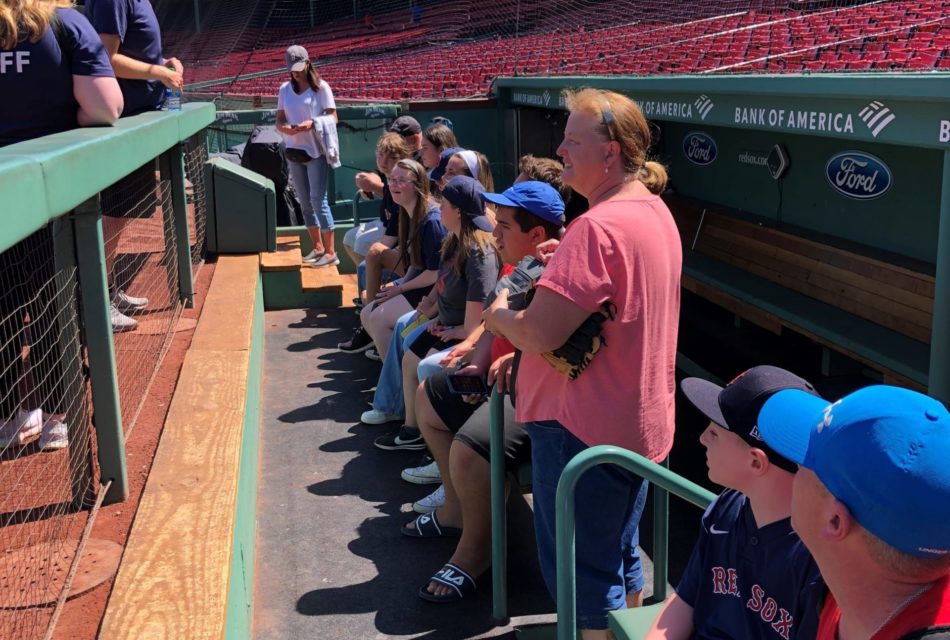 Little League Challenger Baseball team guests of honor at Fenway Park