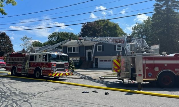 Two-alarm fire displaces family of four