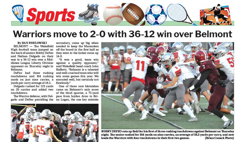 Sports Page: September 19, 2022