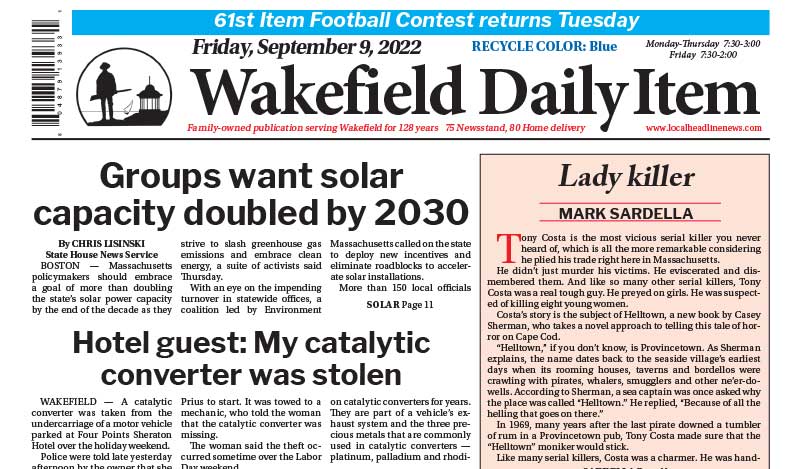 Front Page: September 9, 2022