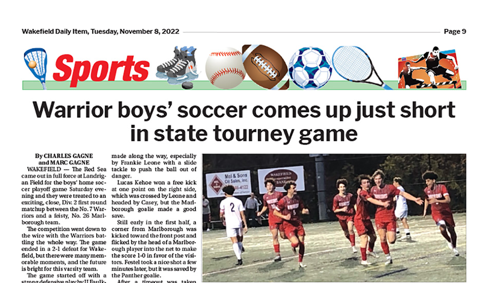 Sports Page: November 8, 2022