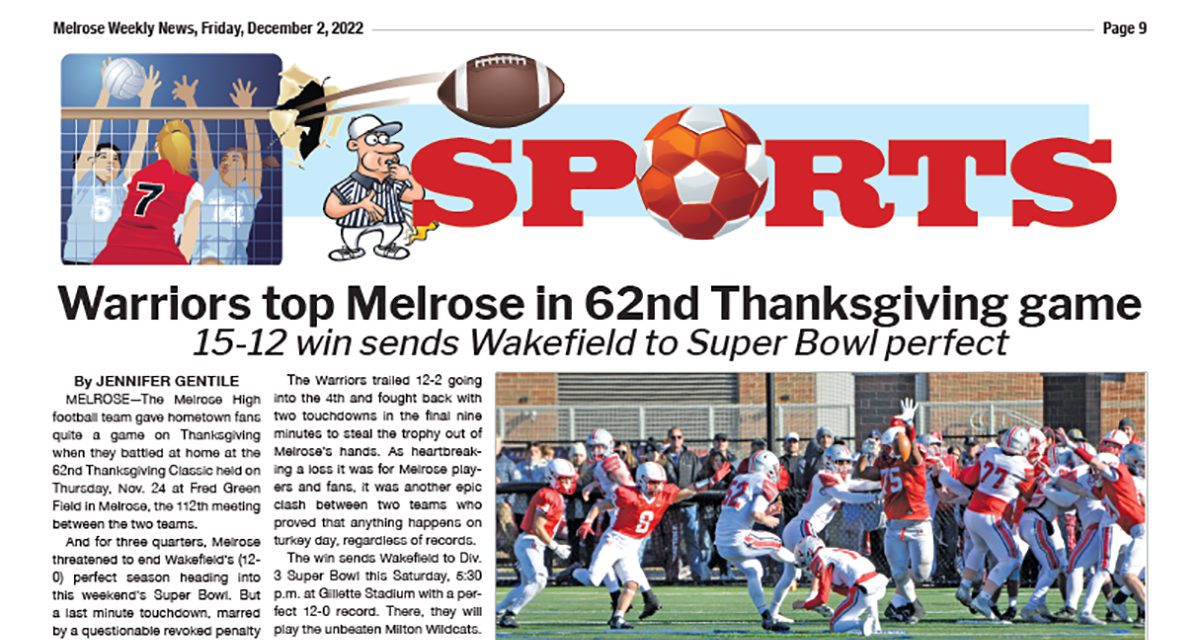 Sports Page: December 2, 2022