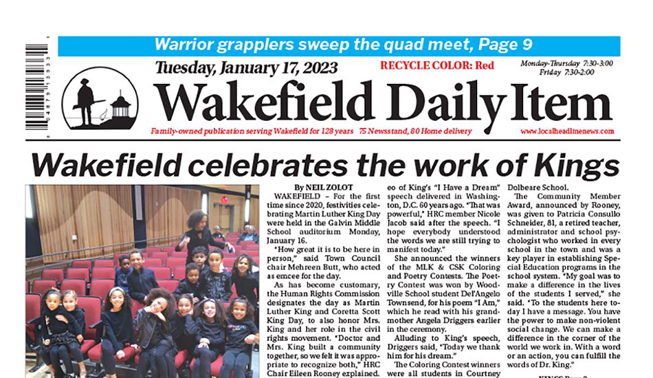 Front Page: January 17, 2023