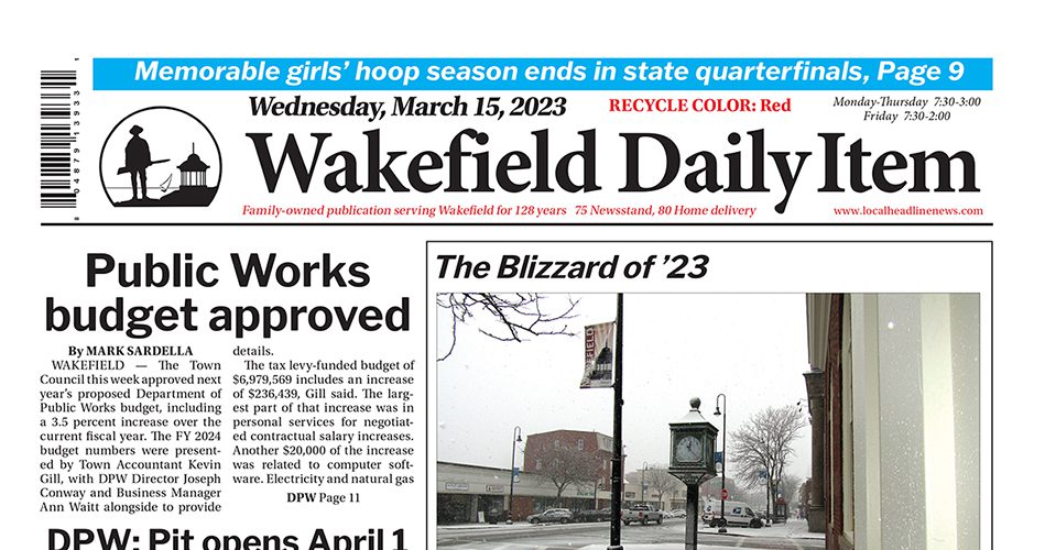 Front Page: March 15, 2023
