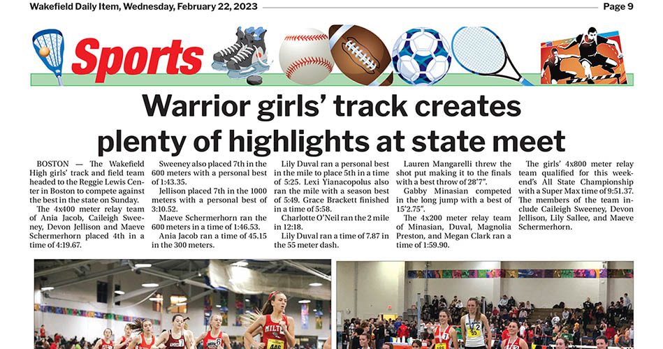 Sports Page: March 1, 2023