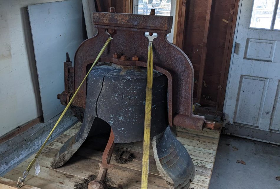 First Baptist Church bell moved 