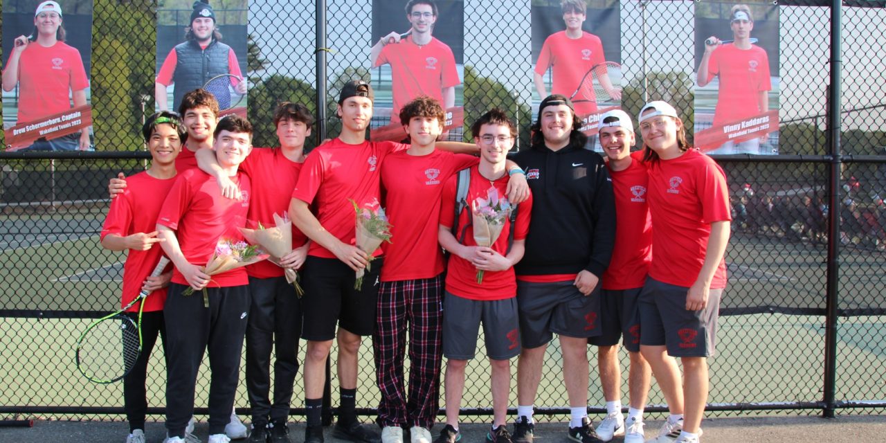 Boys’ tennis concludes regular season with a win on Senior Night