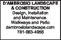 D’AMBROSIO LANDSCAPE & CONSTRUCTION