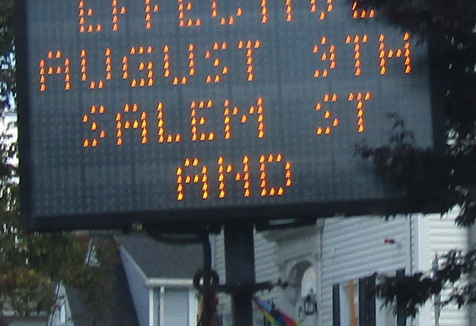 Salem-Pleasant traffic changes next week