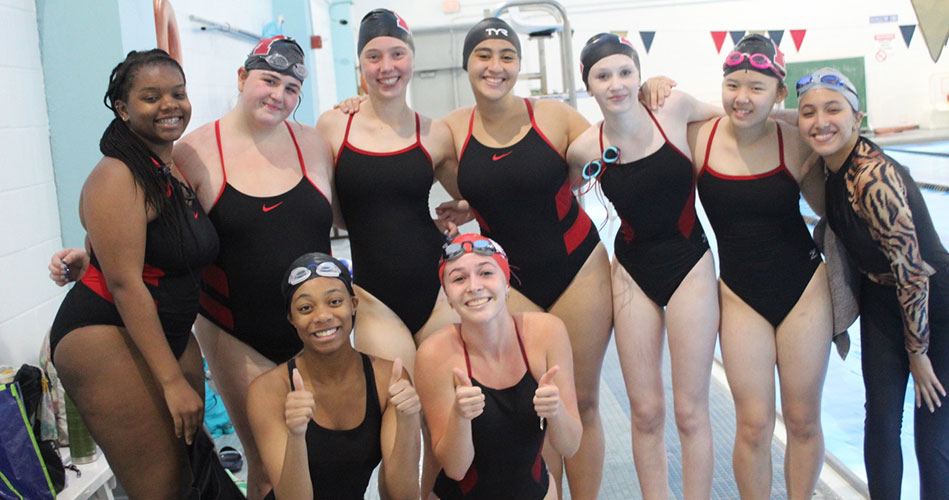 Swim girls keep pace with Wakefield despite loss