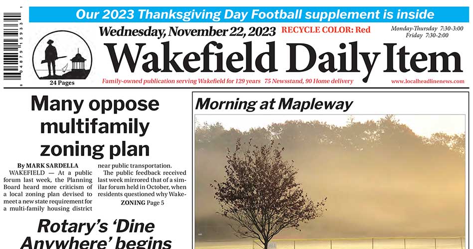 Front Page: November 22, 2023