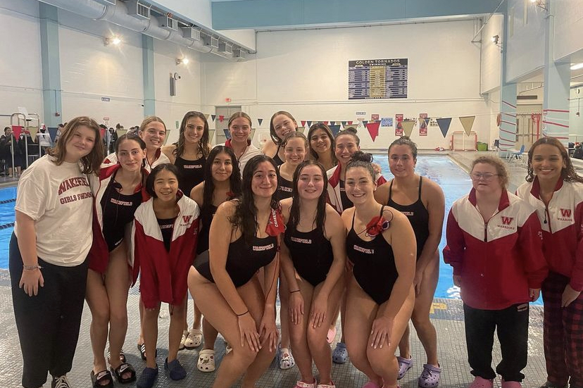 Warrior swimmers celebrate seniors with tie against undefeated Belmont