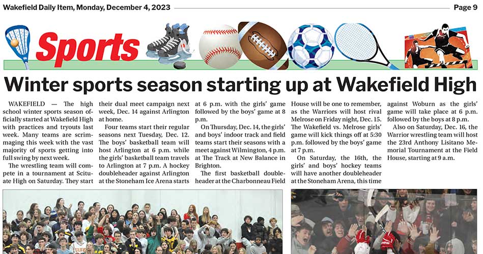 Sports: December 4, 2023