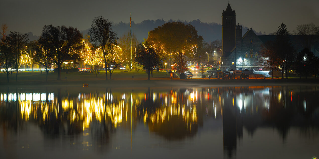 A New England town celebrates the holidays