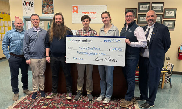 Melrose High School Band receives donation for Symphony Hall performance