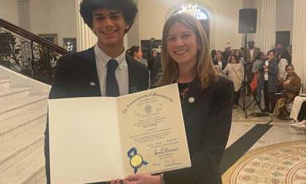 Lipper-Garabedian presents citation to the Governor’s Youth Advisory Council