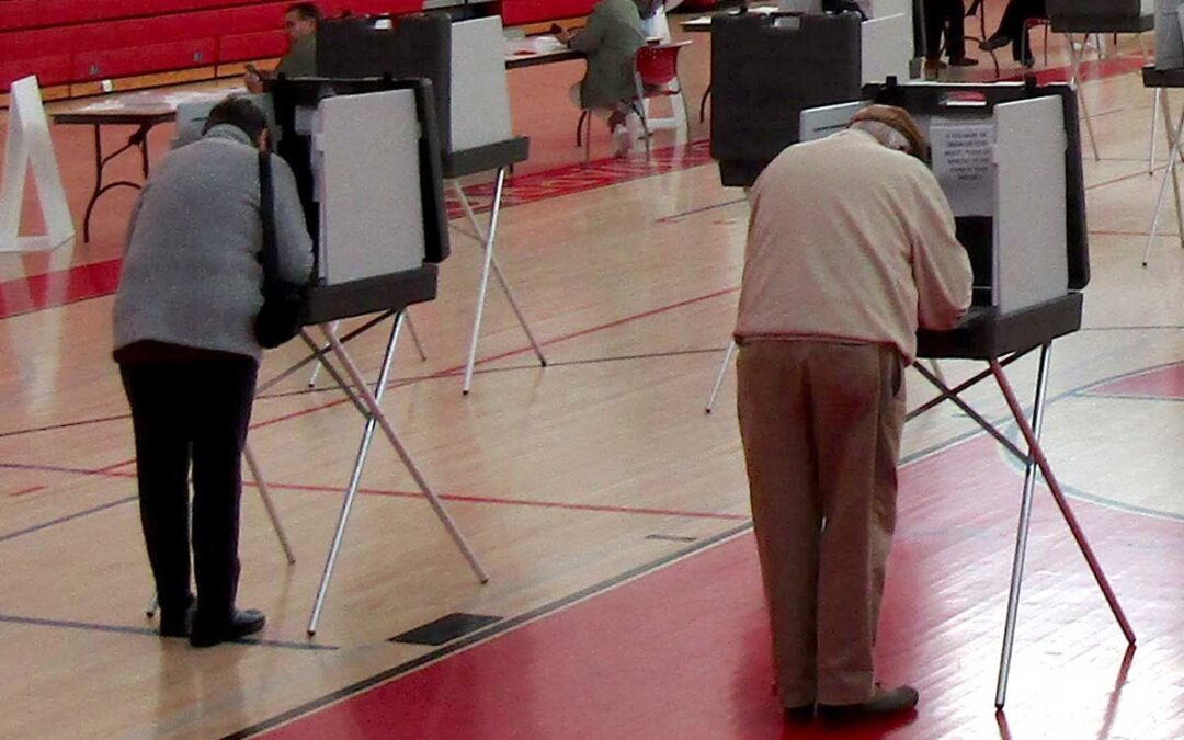 Voters cast ballots in Wakefield Town Election, April 23, 2024