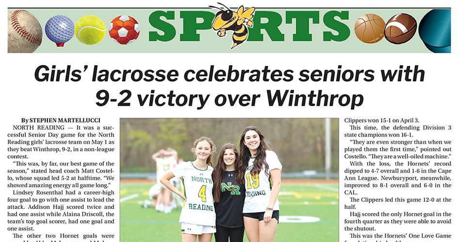 Lead sports page published May 9, 2024