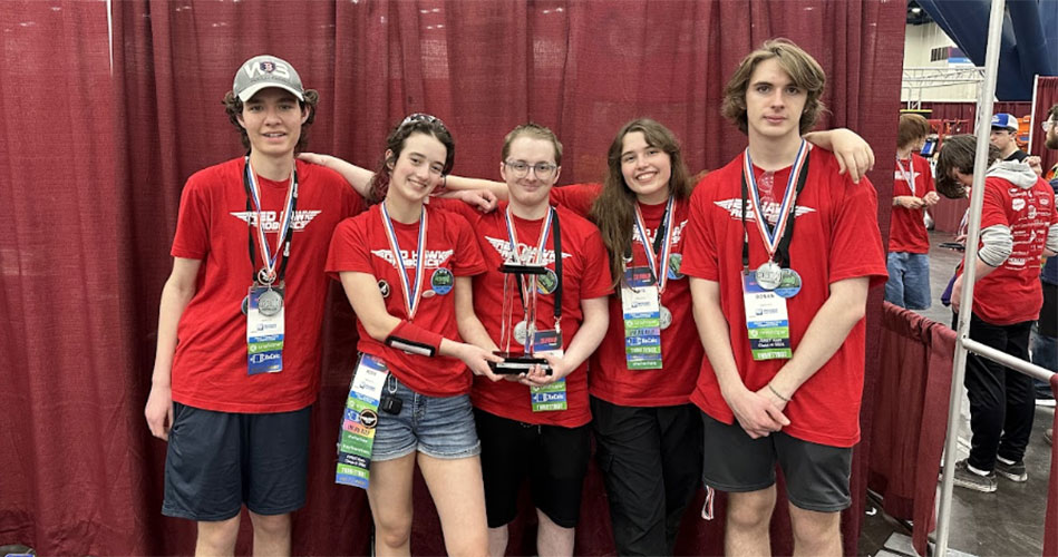 Red Hawk Robotics at World Championship for the second time