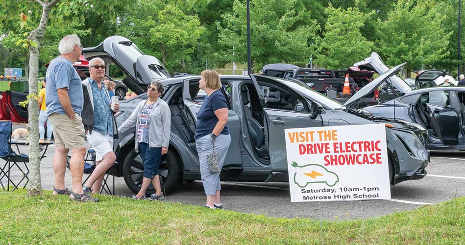 Showcasing electric vehicles from around the city