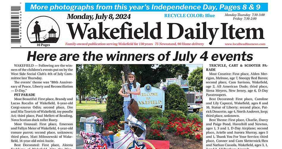 Front Page: July 8, 2024
