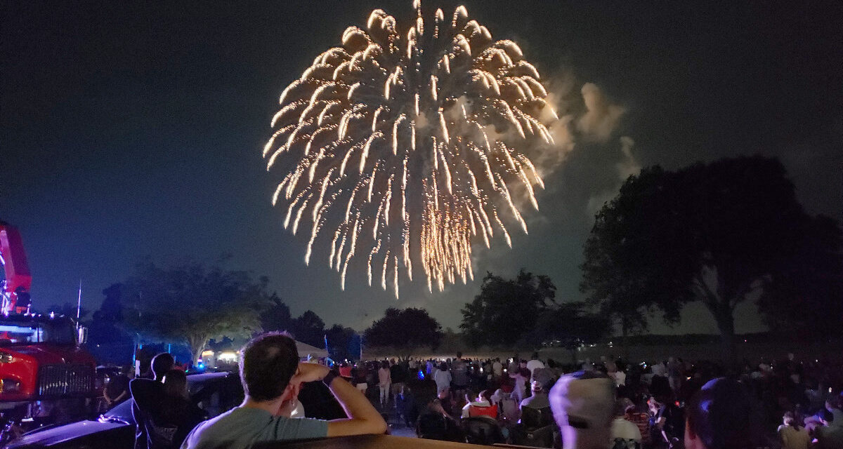 A remarkable display on the Fourth of July