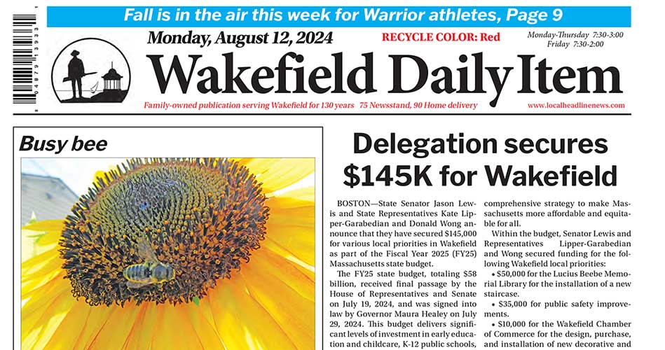 Front Page: August 12, 2024