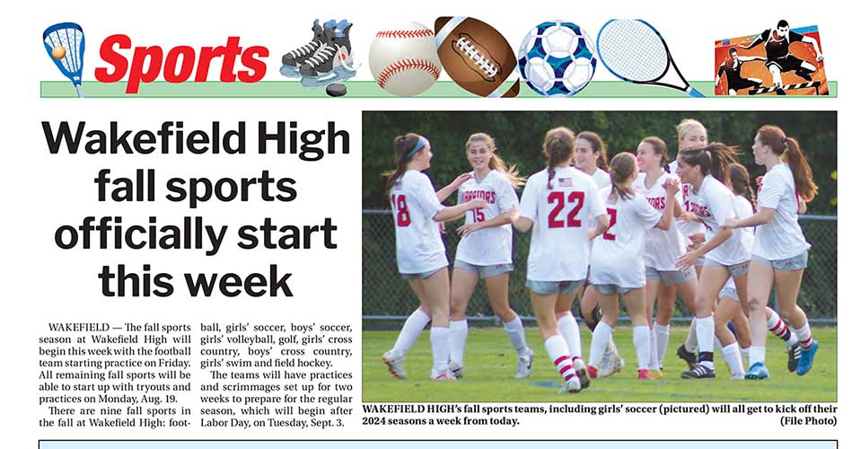 Wakefield Sports: August 12, 2024