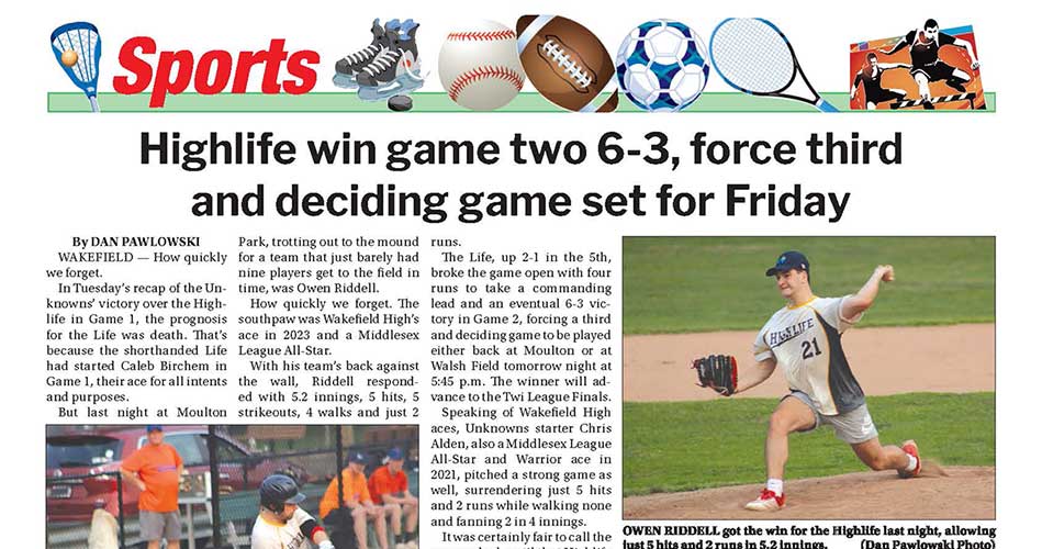 Wakefield Sports: August 15, 2024