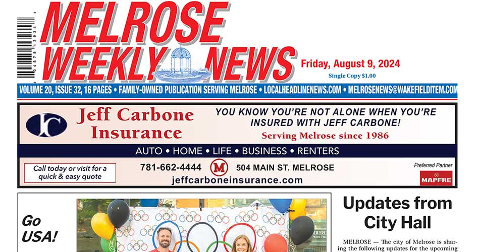 Melrose Front Page: August 9, 2024