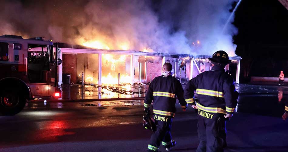 ‘Historic’ six-alarm fire destroys South Lynnfield strip mall