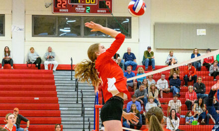 Melrose volleyball team sweeping Freedom foes 