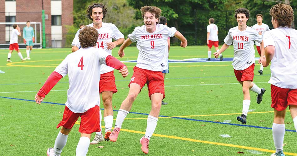 Melrose soccer boys on winning streak