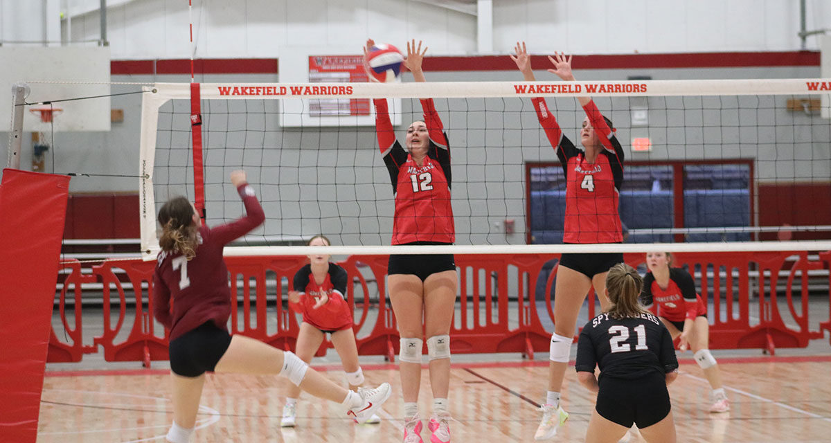 Warrior volleyball starts season with a win on the new field house court