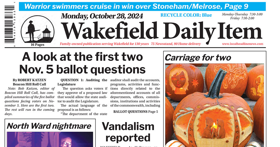 Front Page: October 28, 2024