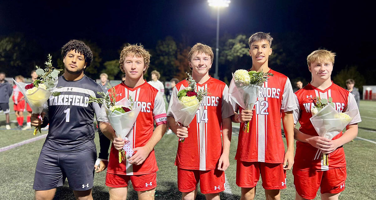 Boys’ soccer seniors honored before 2-0 win over Swampscott