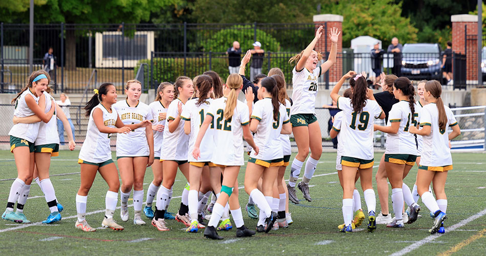 League champion girls’ soccer team finishes regular season with a win