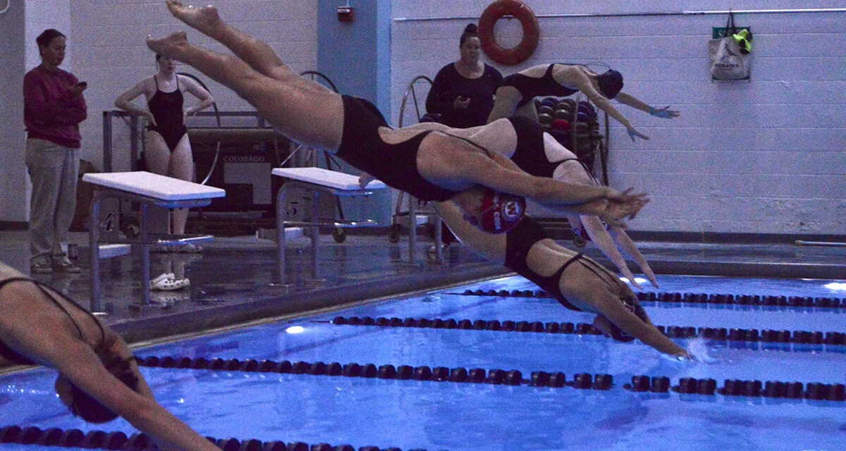 Girls’ swim team celebrates seniors with thrilling, 90-80 victory over Arlington-Watertown