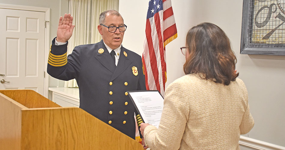 Taking command of Fire Department