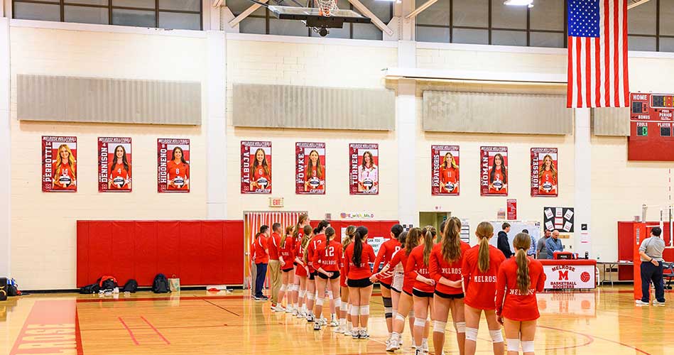 Melrose volleyball falls to Longmeadow, 3-1 