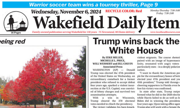 Front Page: November 6, 2024