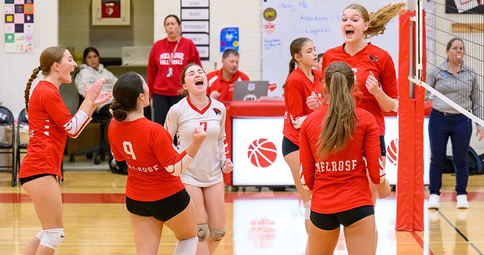 Melrose volleyball aces first test