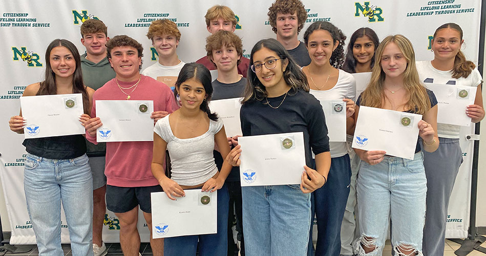 18 NRHS students recognized for volunteerism