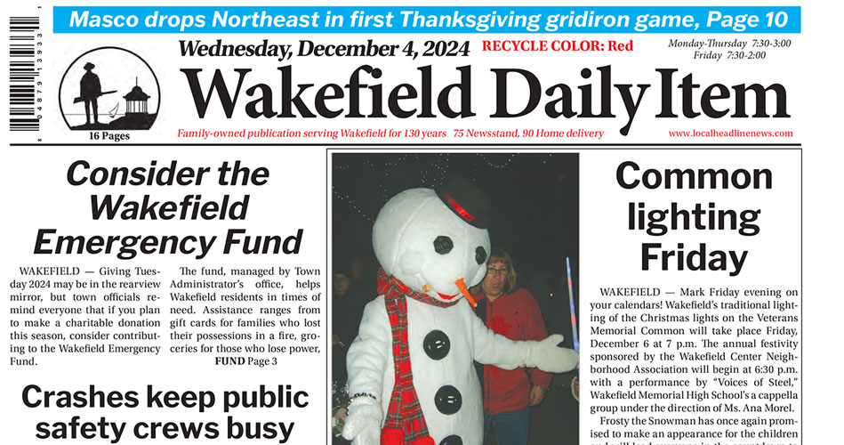 Front Page: December 4, 2024